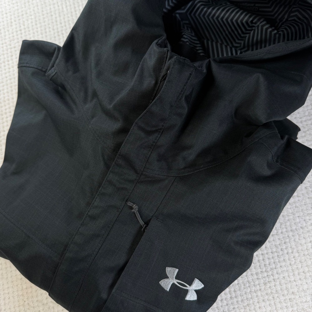 Under Armour Mens ColdGear Infrared Storm Hooded Jacket Black Large